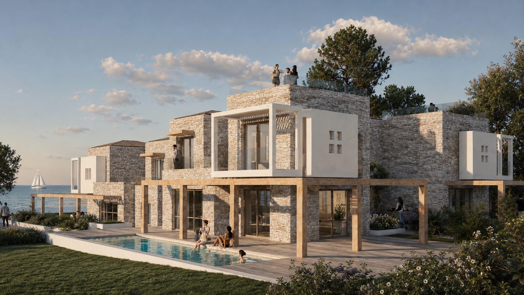 1st Line Hanioti Villas